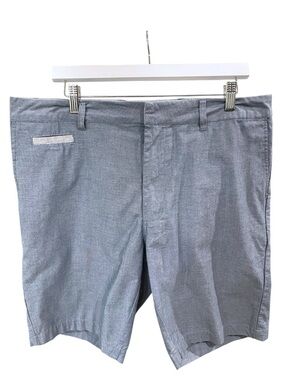 Linksoul Chambray Performance Stretch Golf Casual Shorts SZ 36 Blue